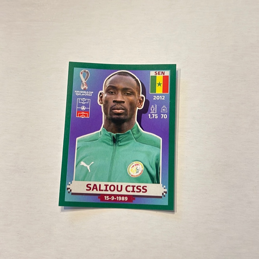 Salio Ciss FIFA World Cup trading card GREEN